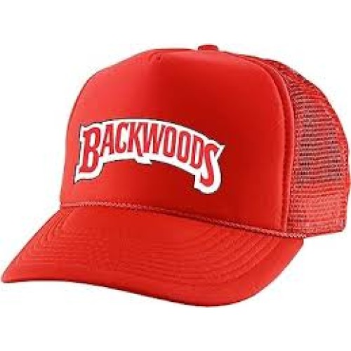 Backwoods Graphic Printed Adjustable Trucker Hat | 3 COLORS  - RED , BLACK , WHITE