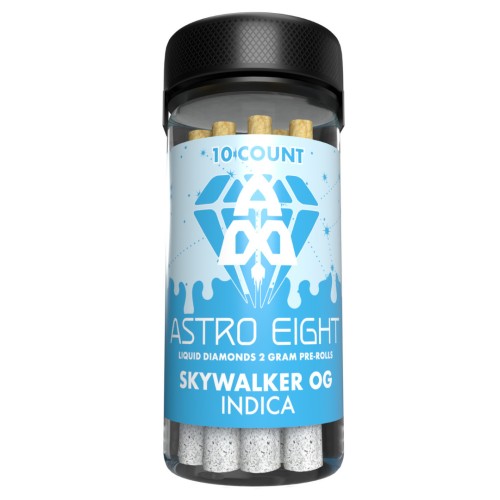 Astro Eight  -  Liquid Diamonds 2 gm  PreRoll | Sky Walker OG - Indica  | 10 piece Jard