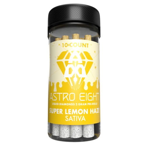 Astro Eight  -  Liquid Diamonds 2 gm  PreRoll | Super Lemon Haze  - Sativa - 10 piece Jard