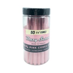 Blazy Susan Pink Cones 1 1/4 50ct Jar