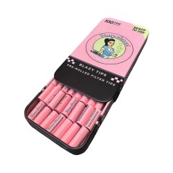 Blazy Susan Pre Roll Filter Tips 100 Tips per Tin 12pack Display