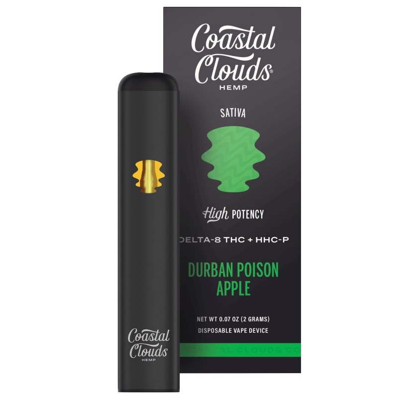 Coastal Clouds Delta 8 THC  Disposable Vape 2G | Double Blue Bubble