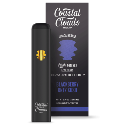 Coastal Clouds Delta 8 THC+HHC-P Disposable Vape 2G | Blackberry RNTZ Kush