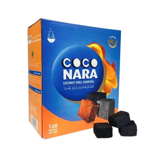 Coconut Shell Charcoal  | Box 120 piece  - NARA