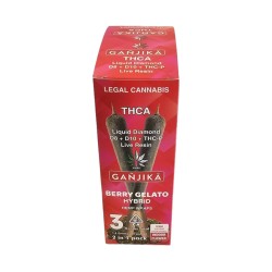 Ganjika THC-A - Berry Gelato Hybrid  1.5gm   |  2-IN-1 Pack Wraps