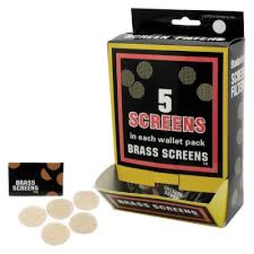 IDGAF Brass Pipe Screens Gold  - Pack of 5 Screens Box 100 piece  | SCNS2000