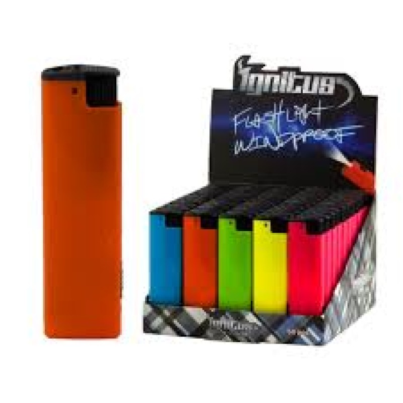 Ignitus E-Lighter Flashlight Waterproof  | Display 50 pcs