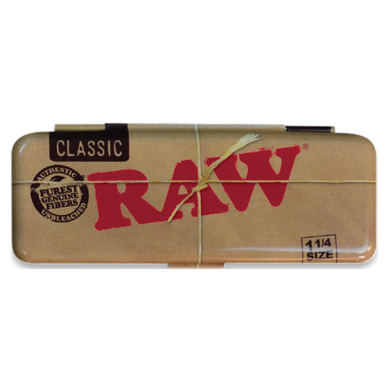 RAW Rolling papers Classic Metal Paper Case 1 1/4 size | 6347